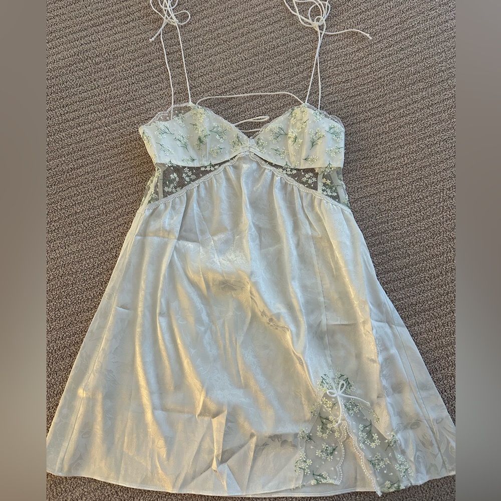 For Love & Lemons - Baby’s Breath Slip Dress, Size Small